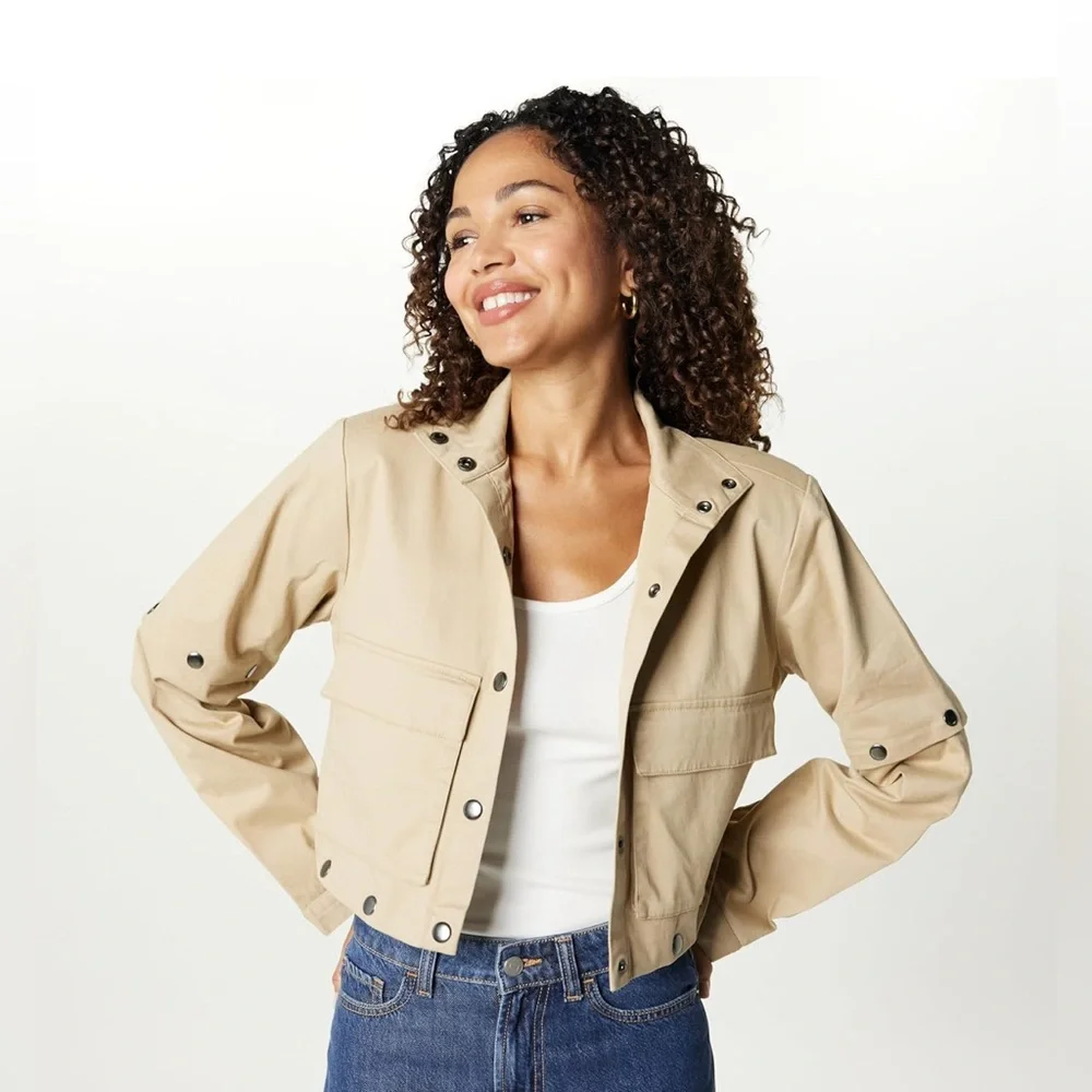 NWT The Drop Women's Convertible Utility Coat by @Takkunda S and M - Picture 4 of 5